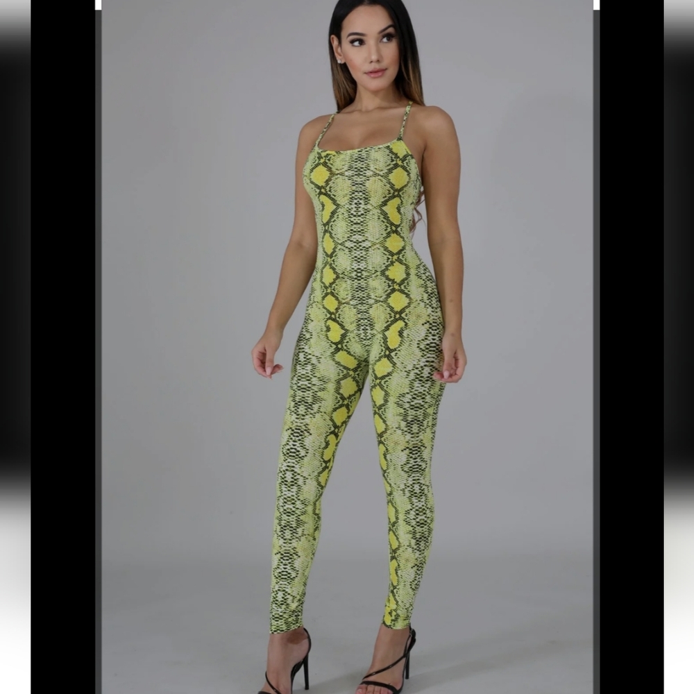 Snake Print Jumpsuit